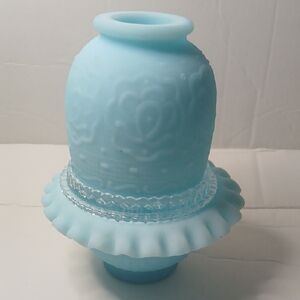 Fenton Fairy Lamp Light Blue With Nice Details